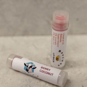 Berry coconut Chapstick on display